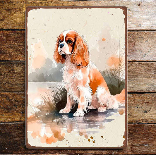 King Charles Spaniel Pet Art | Metal Sign Plaque