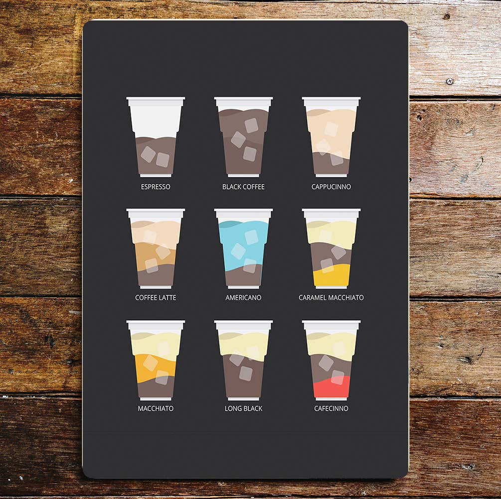 Iced coffee shop | Metal Sign Plaque