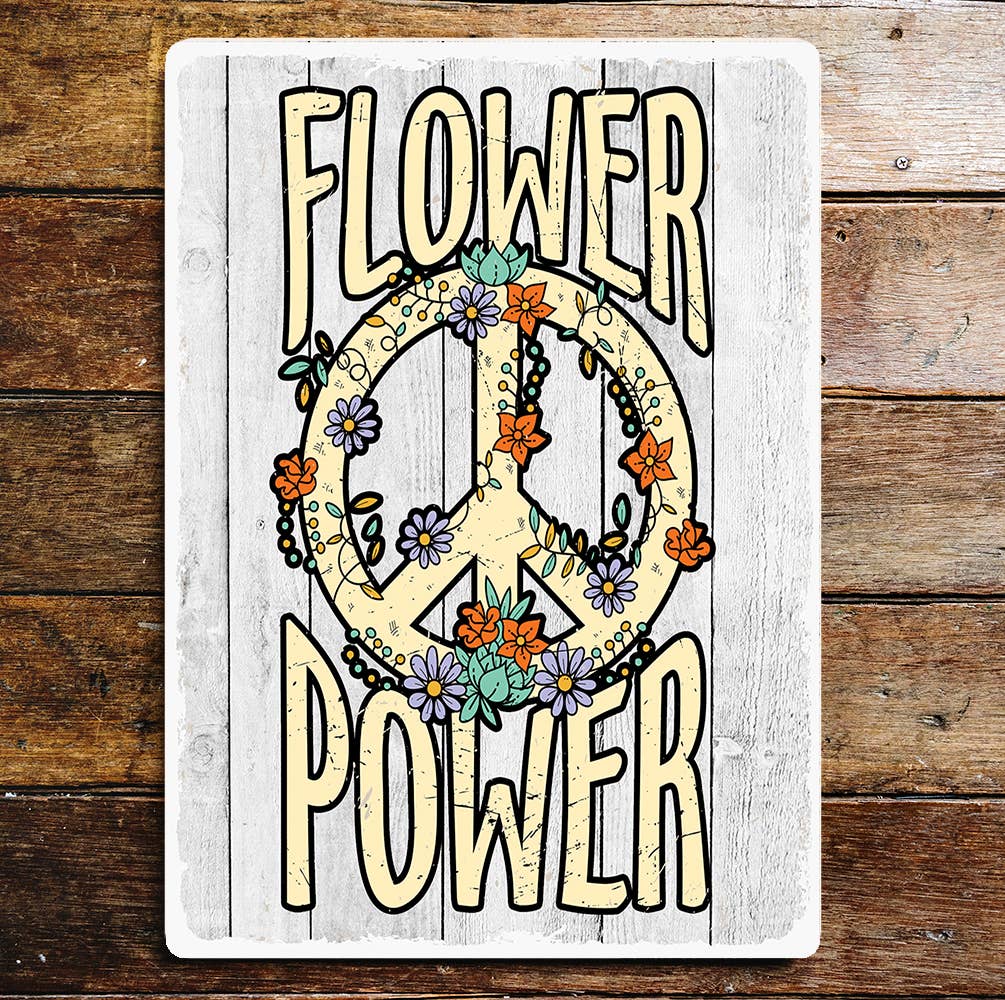 Flower Power | Metal Sign Plaque