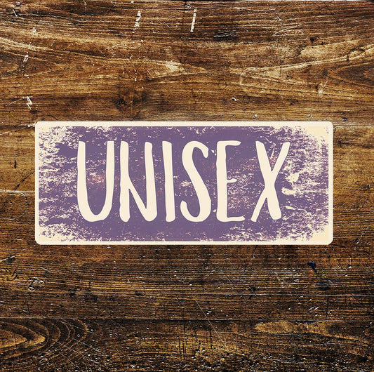 unisex toilet - Door | Metal Sign Plaque