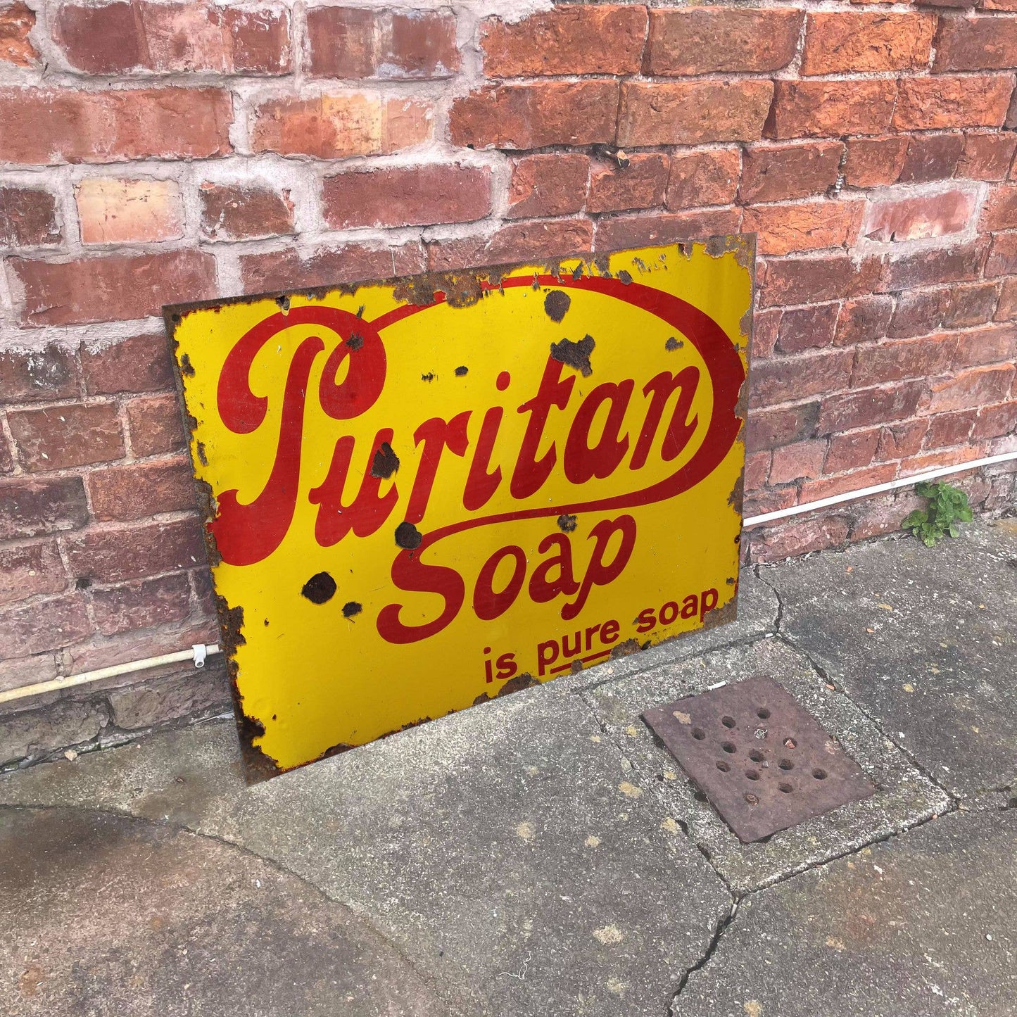 Puritan Soap Metal Advertising Wall Sign