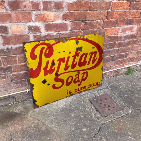 Puritan Soap Metal Advertising Wall Sign