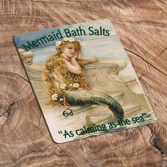 Mermaid Bath Salts As Calming as the sea | Metal Sign