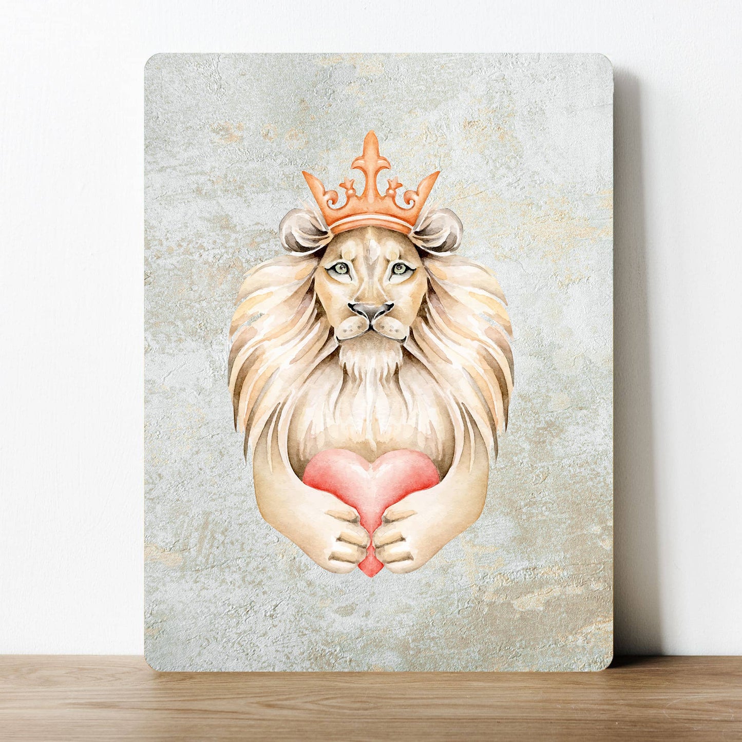 King of Lion Heart Lionheart | Metal Sign Plaque