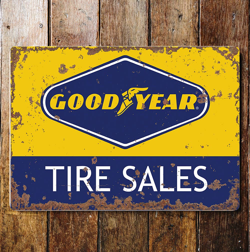 Good Years Tire sales retro | Metal Sign plaque
