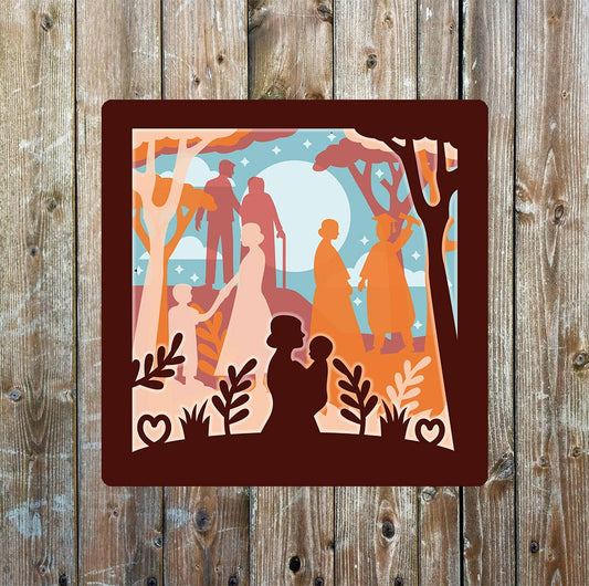 Mothers Day mum growing older | Metal Sign Plaque Square