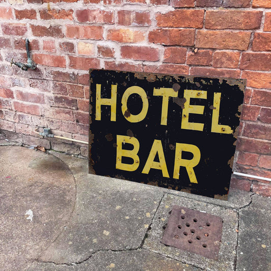 Hotel Bar | Metal Advertising Wall Sign