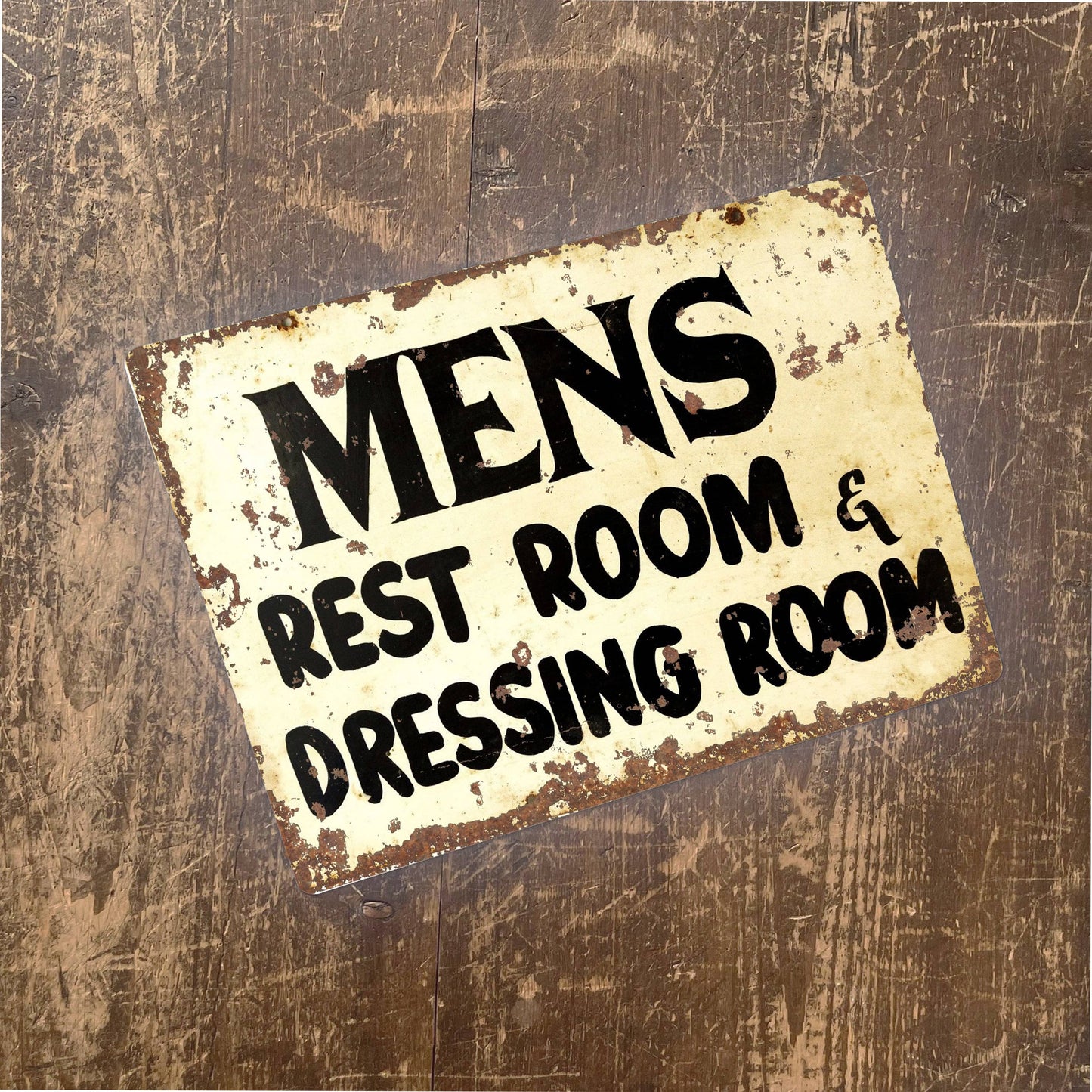 Men Rest room & dressing room | Metal Vintage Wall Sign