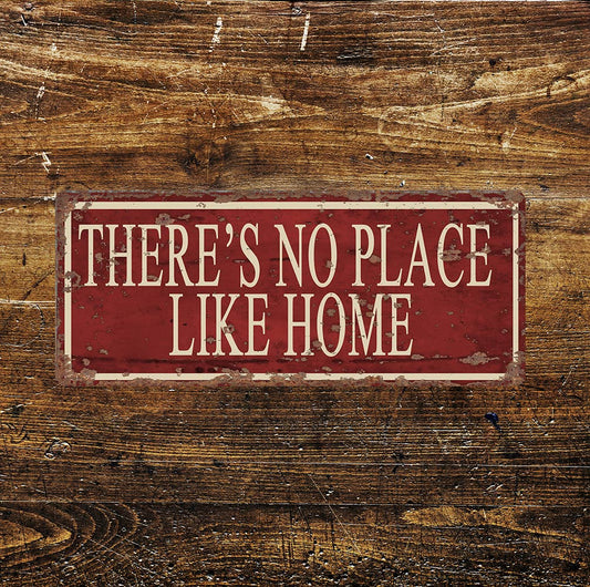 there's no place like home - Door | Metal Sign Plaque