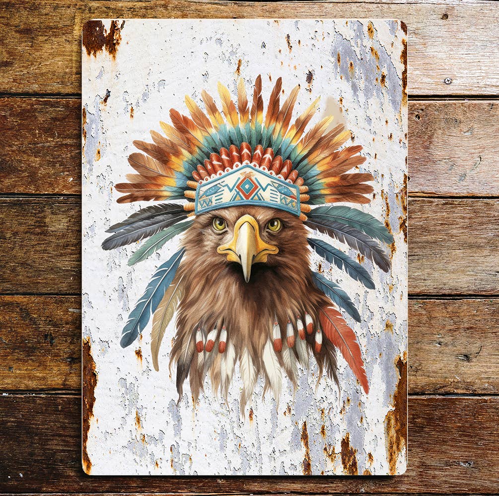 Eagle Bird Wildlife Nature Lifestyle Art | Metal Sign Plaque
