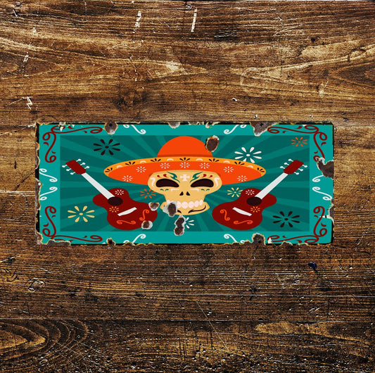 Day Of The Dead Skulls 4 - | Metal Wall Sign