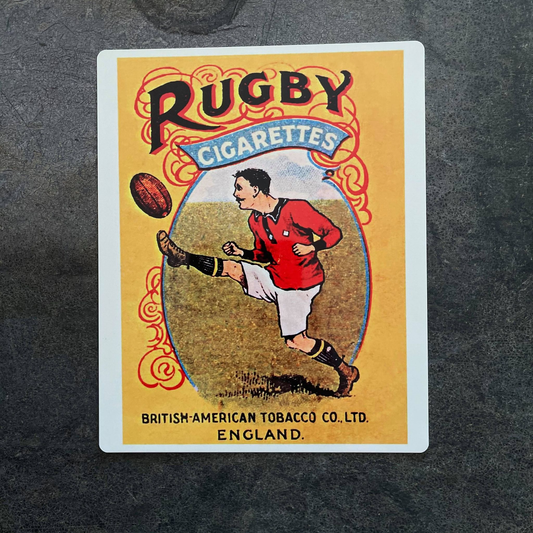 Rugby Cigarette Metal Advertising Wall Sign
