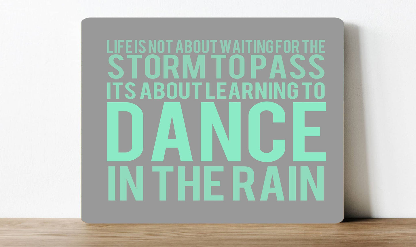 Dance in the rain | Metal Sign Plaque