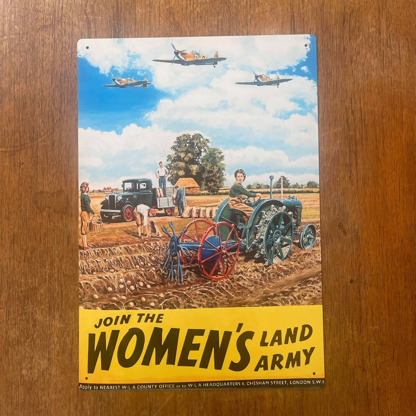 Join The Womans Land Army | Metal Sign