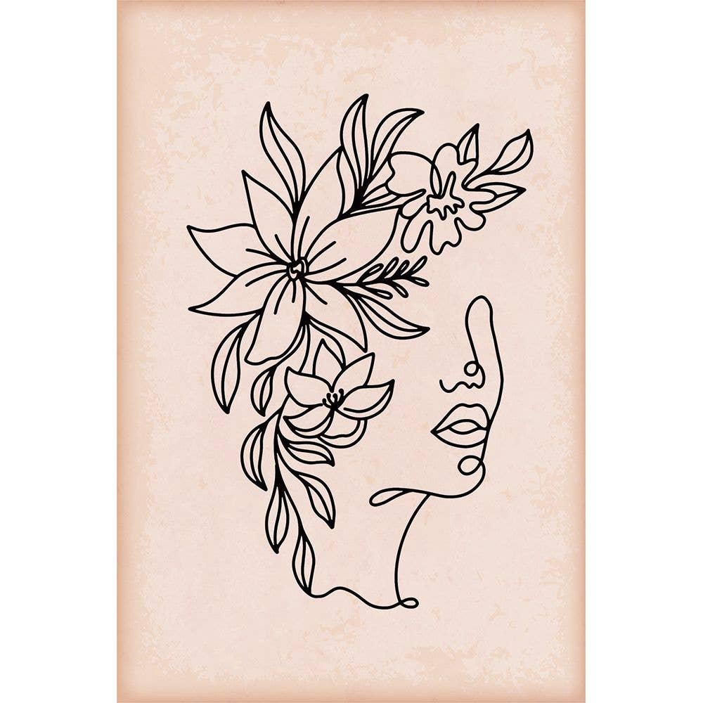 Metal Sign Line Lady Collection set Plaque 3