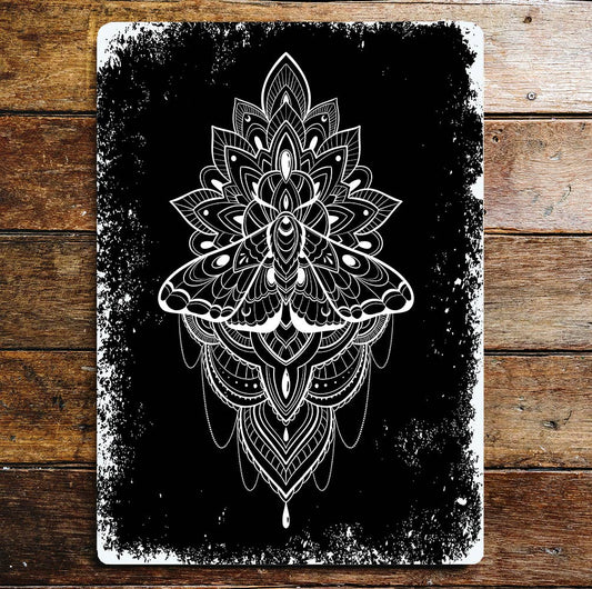 Moth mystical | Metal Wall Sign Plaque