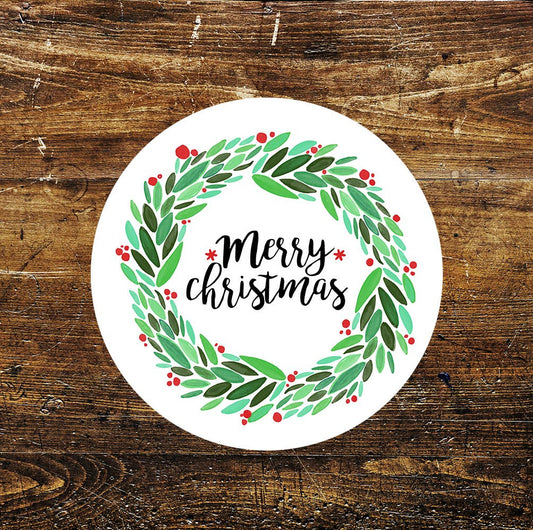 Merry Christmas Fun Notice Circle Metal Sign