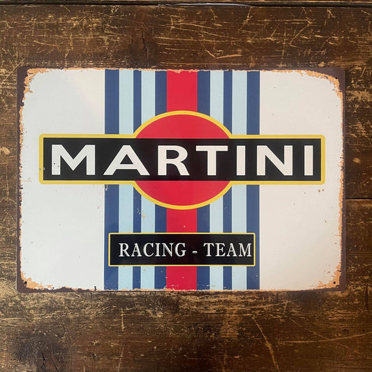 Martini Racing Team | Metal Advertising Wall Sign