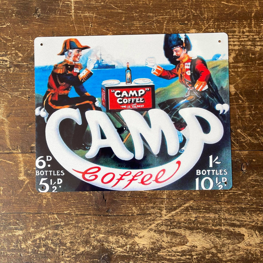 Camp Coffee Advert | Metal Advertising Wall Sign