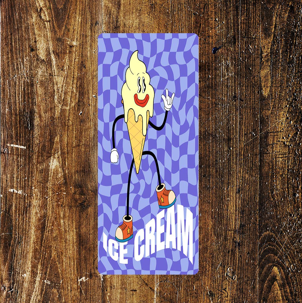 Ice Cream Retail Notice colourful Art | Metal Sign
