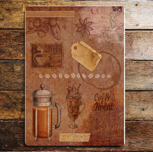 Vintage Coffee art | Metal Sign Plaque