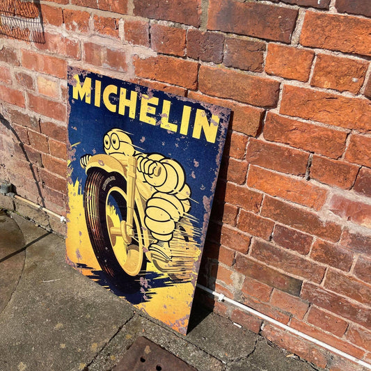 Michelin motorcycle Motor Bike Tires Meta Sign