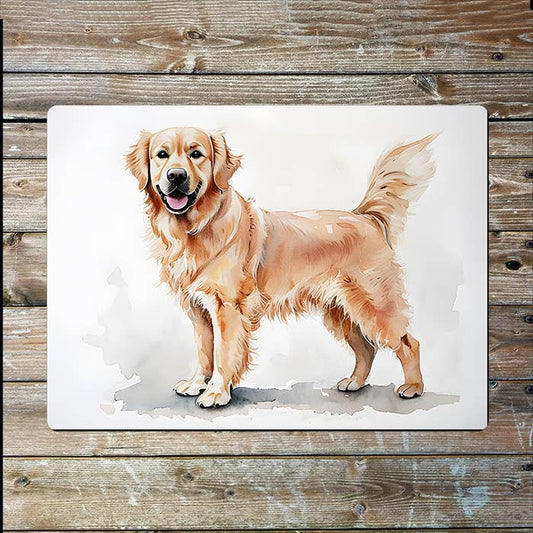 Golden Retriever Dog | Farm Farmhouse | Metal Sign Plaque