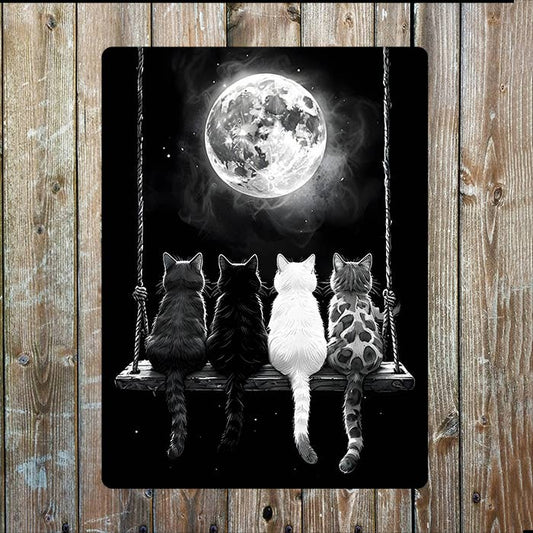 ats on a Swing Mood | Metal Sign Plaque