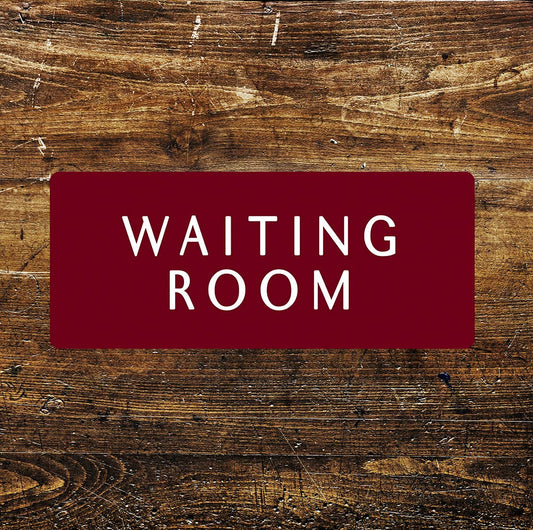 Railway station notice Waiting Room vintage art | Metal Sign
