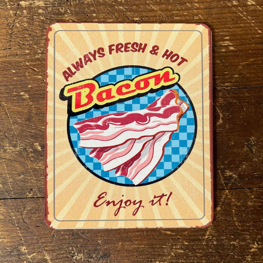 Bacon Enjoy It Retro | Metal Sign Plaque