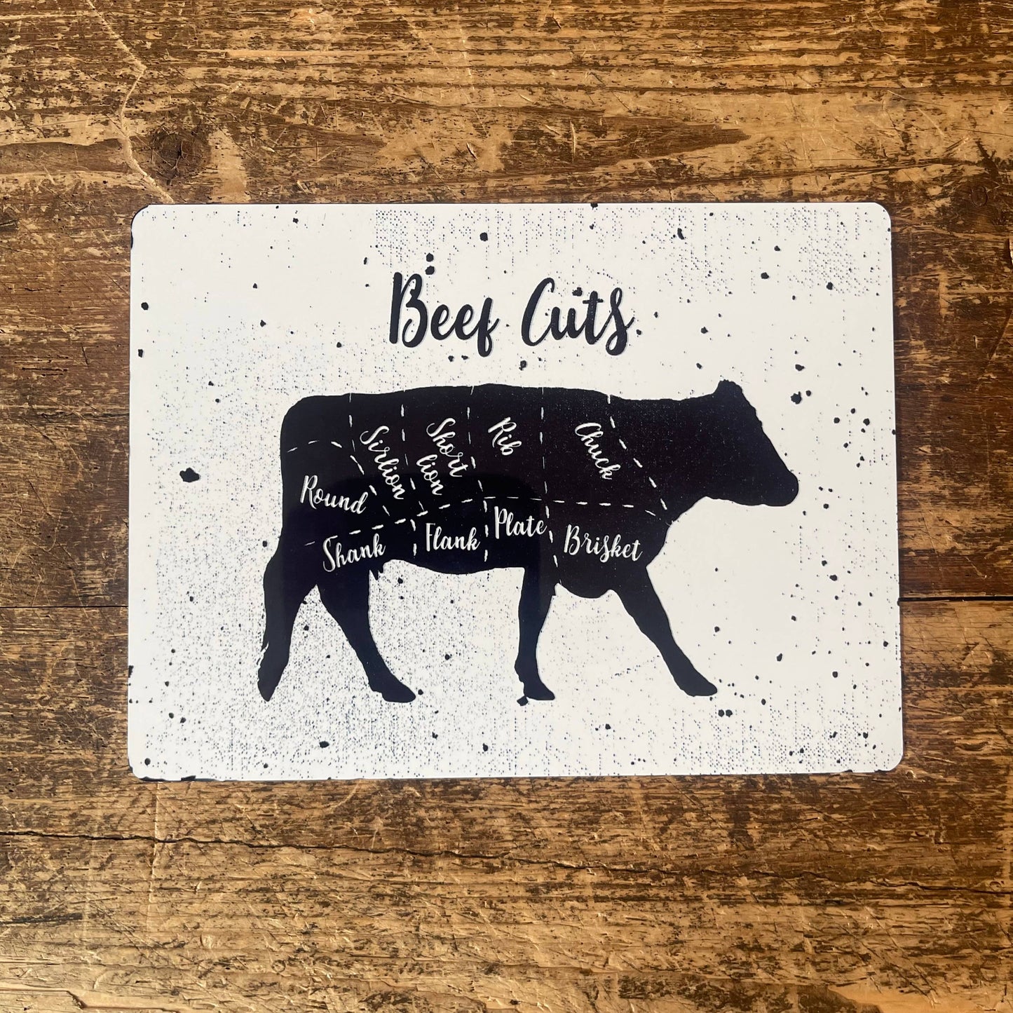 Farmhouse kitchen Butchers Cuts Of Cow | Metal Sign Plaque