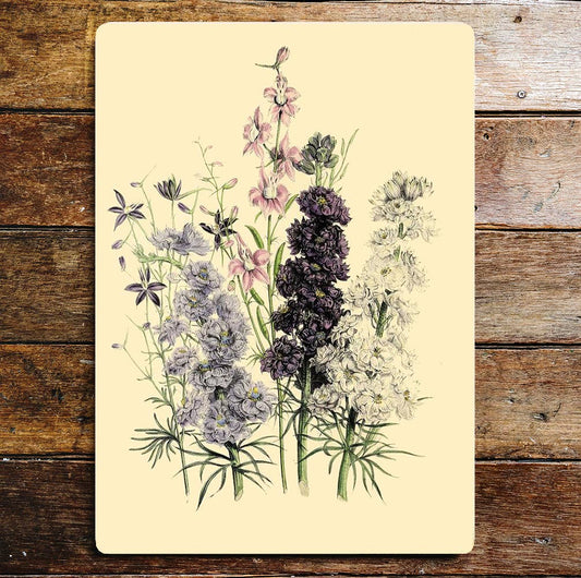 Wild flower nature meadow wall art | Metal Sign Plaque