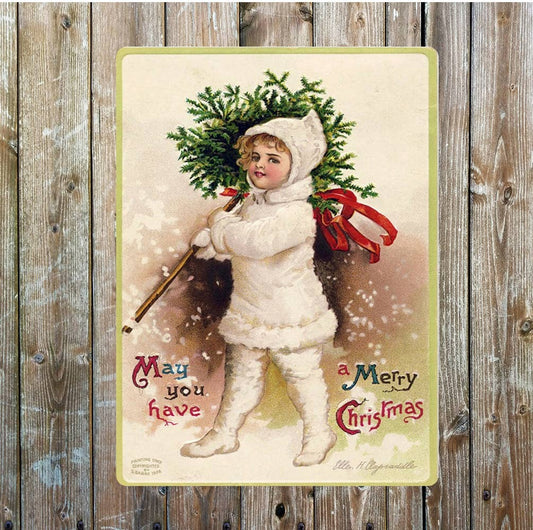 May You Have A Merry Christmas | Metal Sign Plaque