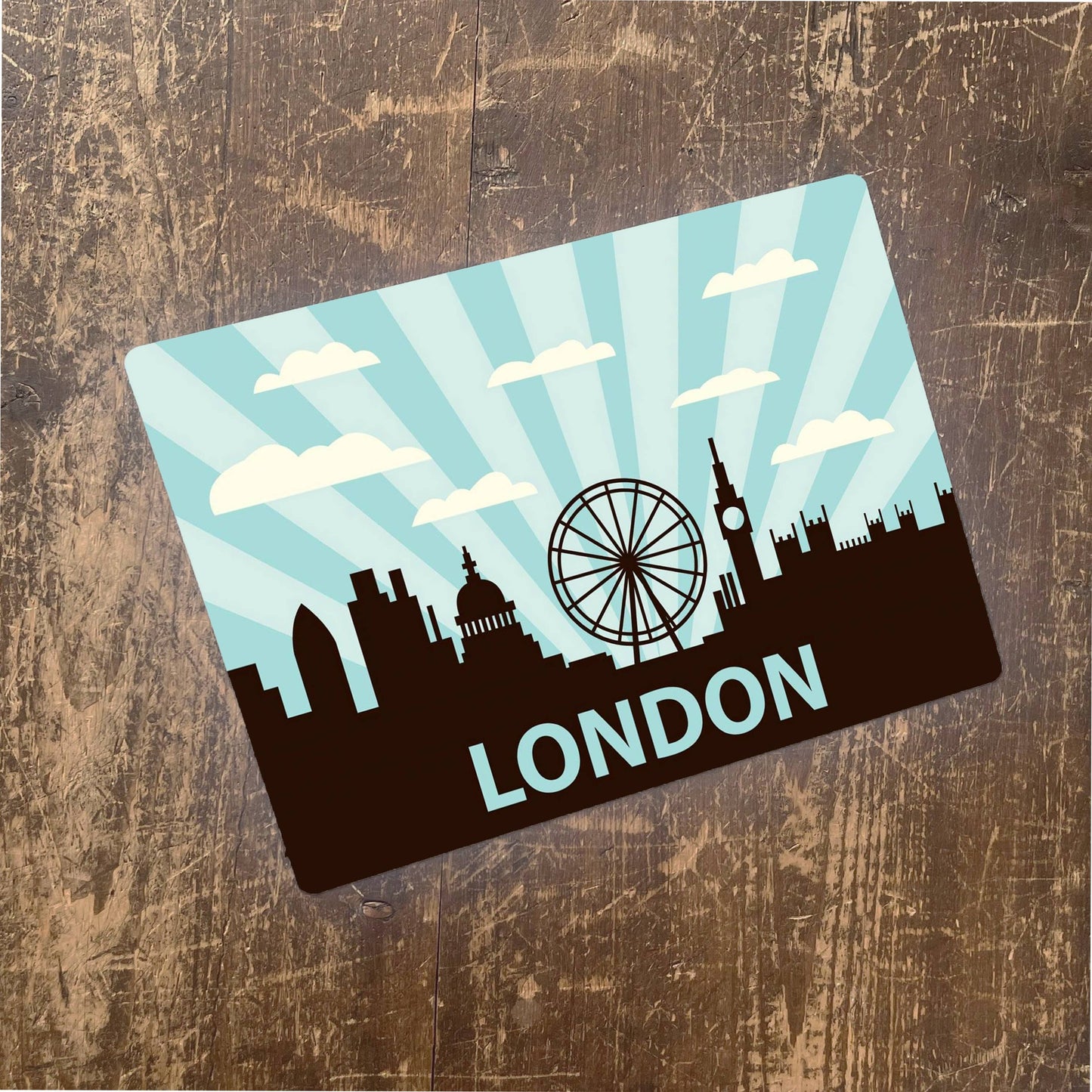 London Skyline | Metal Advertising Wall Sign