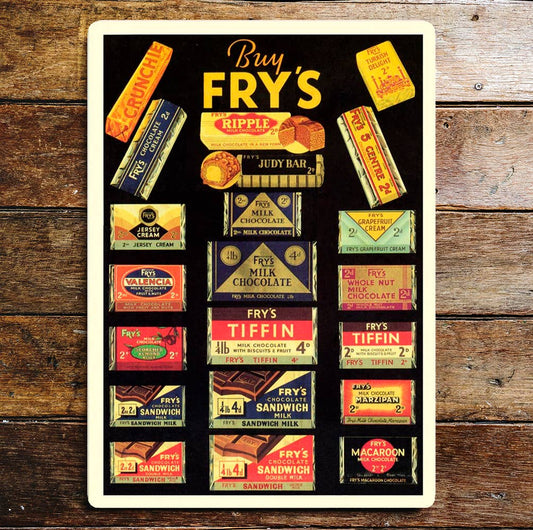Buy Frys Chocolates | Metal Sign