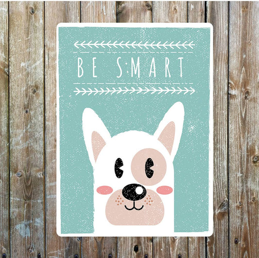 Be Kind Polar Bear smart art | Metal Sign Plaque