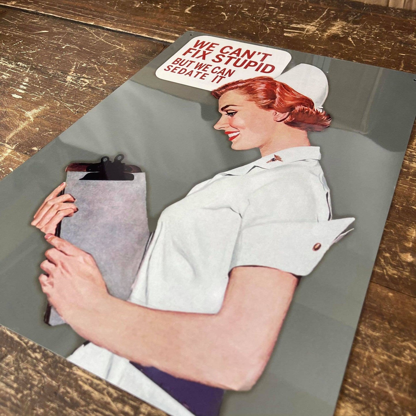 Swimming Once Upon A Time There Was Metal Sign Plaque