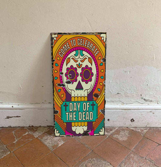 Day Of The Dead Skulls 6 - | Metal Wall Sign