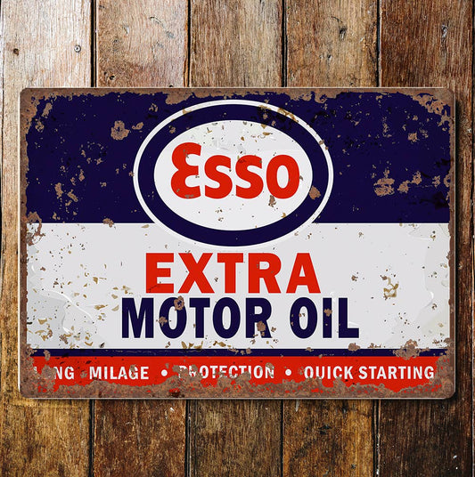 Esso Extra Motor Oil | Metal Sign Plaque