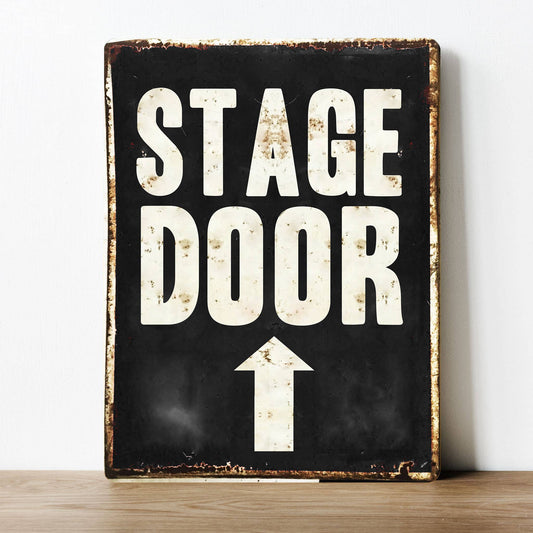 stage door theatre | Metal Sign Plaque