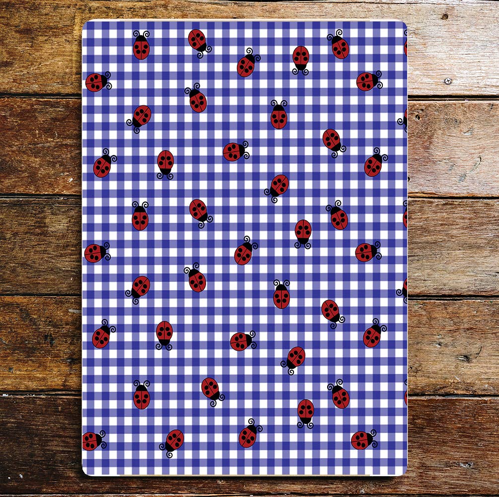 Ladybird Pattern Nature Art | Metal Sign Plaque