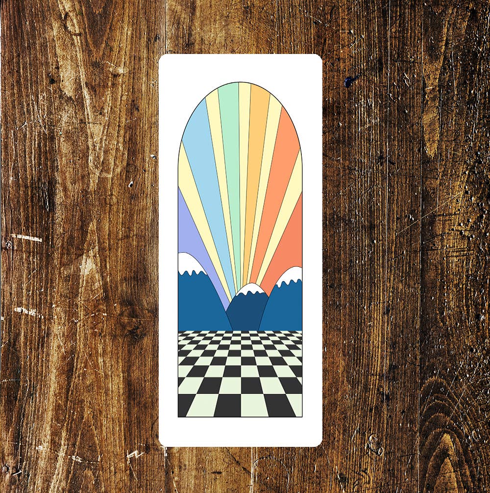 Bright Colourful Window Style Art | Metal Sign
