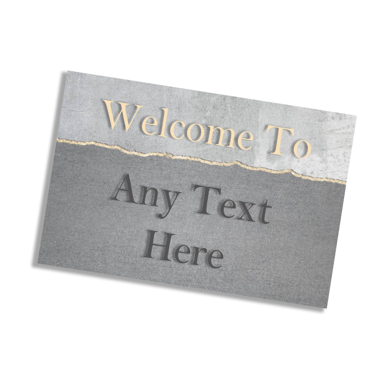 Welcome To Personalised Slate Style | Metal Wall Sign