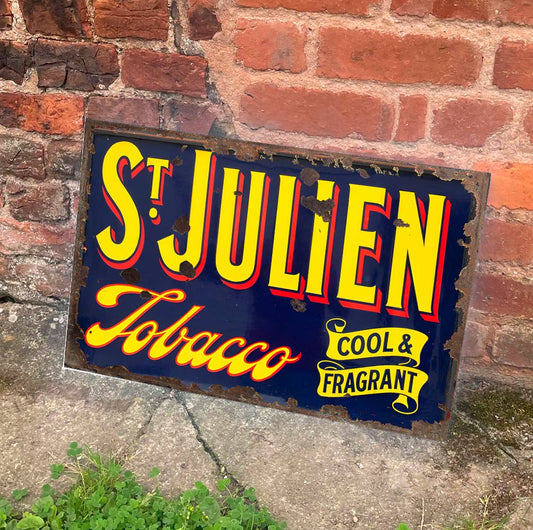 St Julien Tobacco Cool And Fragrant Metal Sign Plaque