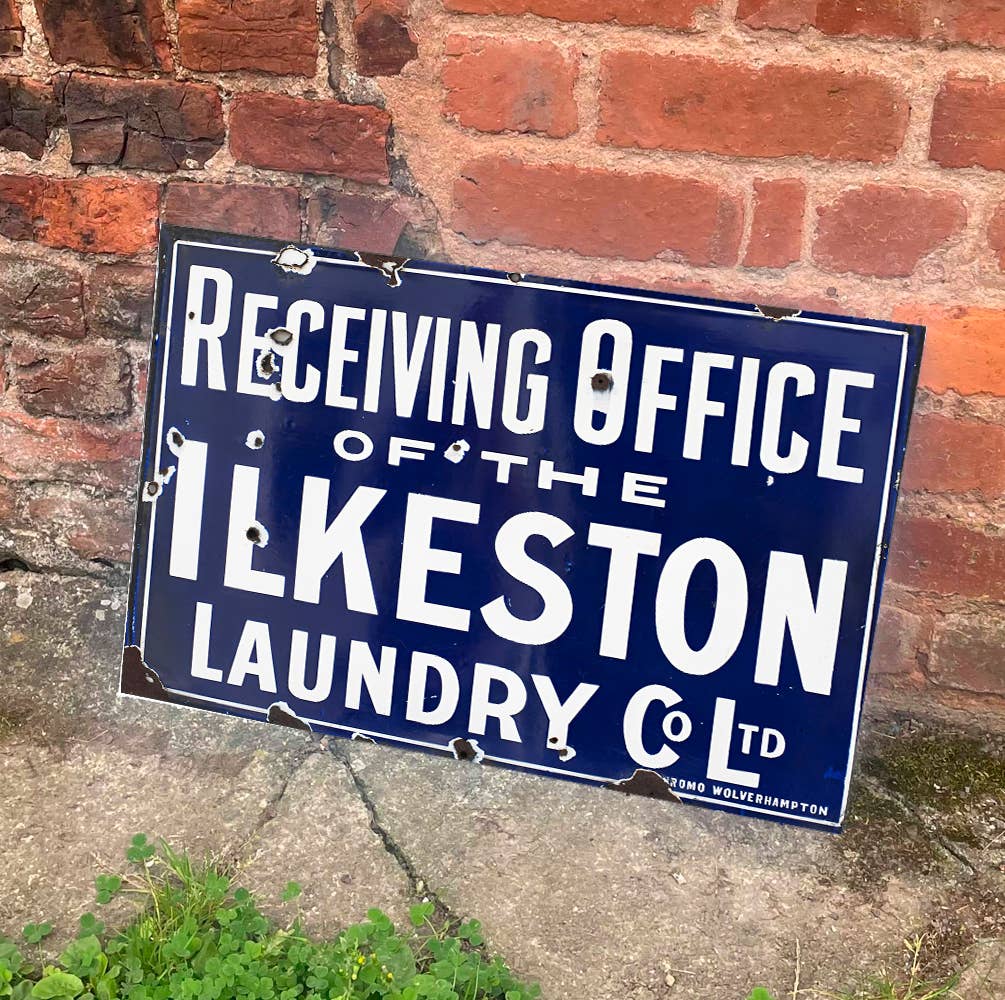 Laundry Co Ltd Receiving Office Ilkeston | Metal Sign Plaque