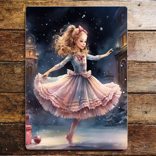 Ballerina Pink Art | Metal Sign Plaque