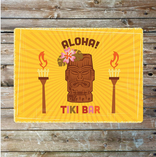 Aloha tiki bar | Metal Sign Plaque