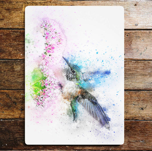 Hummingbird Lifestyle Bird Art | Metal Sign Plaque