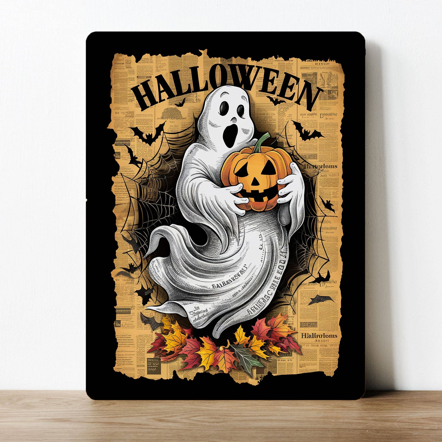 Halloween Ghost Horror Scary | Metal Sign Plaque