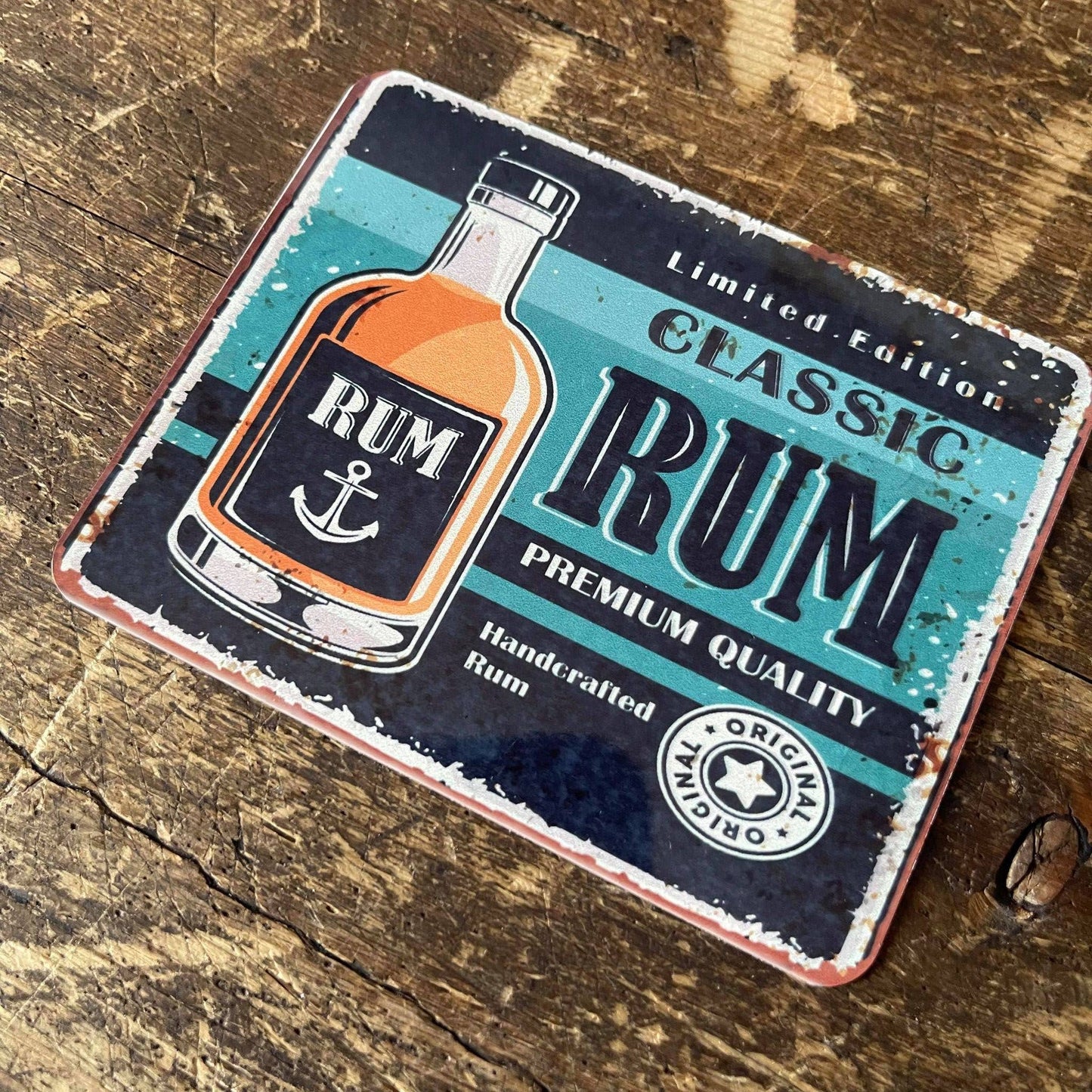 Classic Rum Bar Tin Sign | Metal Sign Plaque